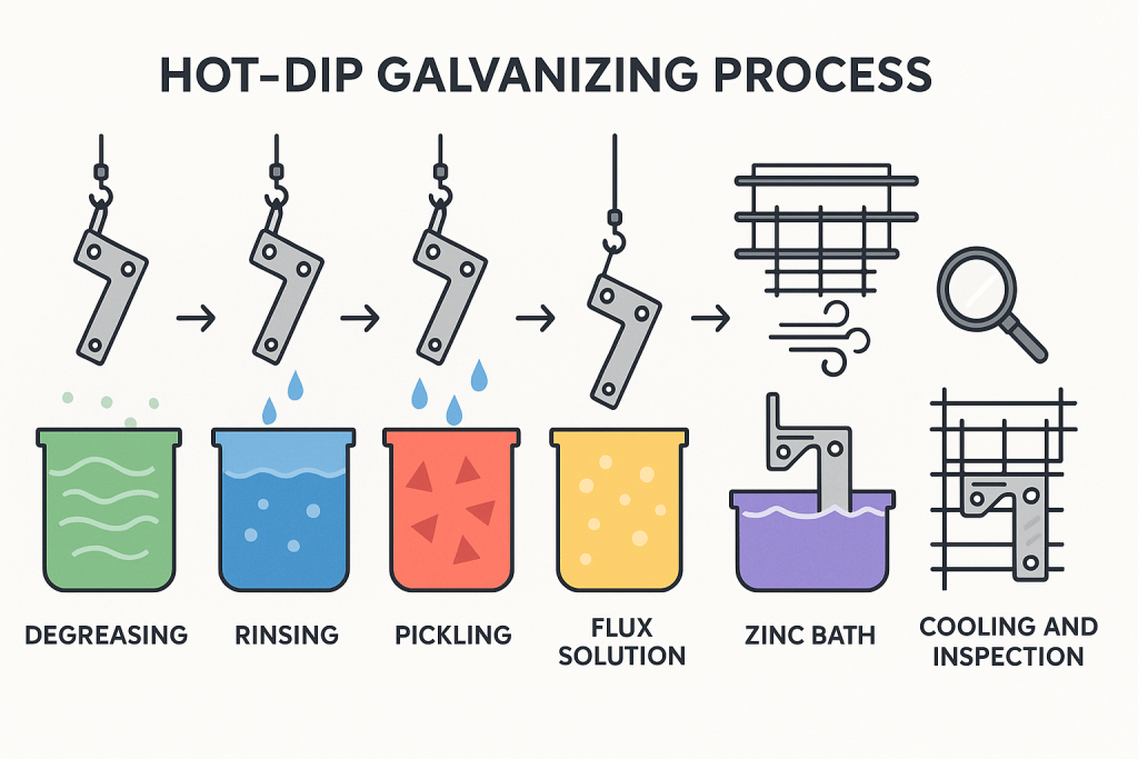 Hot Dip Galvanising Process - Rankin Steel Rigging